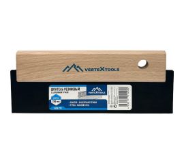 Резиновый шпатель vertextools 195 мм, с деревянной ручкой 1606-195 