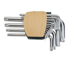 Набор ключей TORX Г-образных длинных с отверстием 15 предметов ROCKFORCE RF-5151LT 