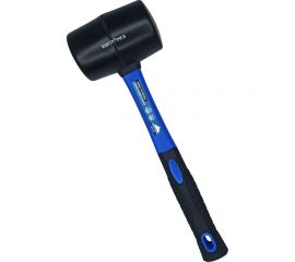 Киянка vertextools 450 г, черная резина, фибергасовая рукоятка 10-50-450 