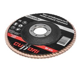 Круг лепестковый торцевой F1 (125х22.2 мм; Р80) Cuttori 200005 