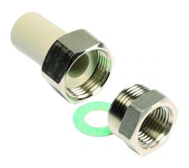 Муфта WAVIN EKOPLASTIK PP-R D32x1""РВ, со сгоном, EK SSI03232XX 