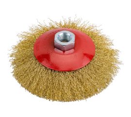 Щетка для МШУ тарелка (115 мм, М14, металлическая проволока) Калибр 00000041866 