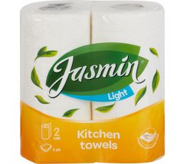 Бумажные полотенца Jasmin light 2 слоя, 2 рулона, белые П502151 