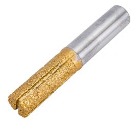 Фреза алмазная пазовая прямая по камню 12х30 мм, хв-к 12 мм Strong СТФ-99011201 