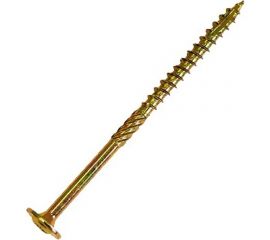 Саморез по дереву HIMTEX проф. желт. тарельчатая голова Torx 30, 6х50, 100 шт. 06050Wh 