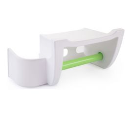 Полка для туалета Berossi Mira снежно-белый, салатовый, пластик, 260x120x123 мм АС 25001382 