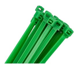 Кабельный хомут duwi нейлон, 250x3,6 мм, зеленый, 25 шт. 30240 7 