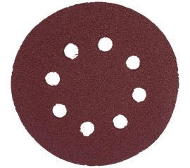 Круг абразивный под липучку (5 шт; 125 мм; Р80; 8 отверстий) BOHRER 52112608 