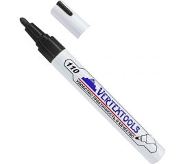 Строительный маркер-краска vertextools черный 0020-02 
