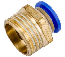 Фитинг цанговый прямой металлический 10 мм, внешняя резьба 1/2"" Pegas pneumatic 5207 