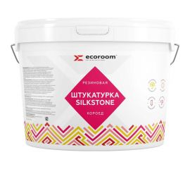 Резиновая штукатурка ECOROOM SilkStone Короед белый, 16 кг Е-Шт-13972/16 
