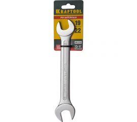 Гаечный рожковый ключ Kraftool Expert Cr-V сталь хромированный 19x22 мм 27033-19-22 