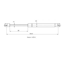 Амортизатор крышки багажника для автомобиля Opel Astra H седан TRIALLI GS 2105 