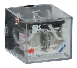 Реле IEK РЭК77/3 LY3 с индикацией 10А 230В АC RRP10-3-10-220A-LED 