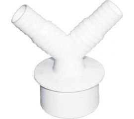 Адаптер для подключения слива ORIO с двумя отводами вход 20/22мм, выход 50мм А-5250 