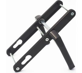 Нажимной гарнитур Дверной Страж 92/25 узкий, сплошной, коричневый, закруглённая планка ДС42289 