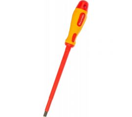 Отвертка Kraftool Expert высоковольтная Cr-Mo-V стержень двухкомпонентная маслобензостойкая рукоятка SL 8.0x175 мм 250083-8.0-175 