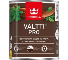 Лазурь TIKKURILA VALTTI PRO сверхпрочная, защитная, глянцевая, красное дерево 0,9л 700010333 