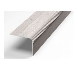 Порог угловой алюминиевый декоративный (54х41,8 мм, 1,8 м, Ясень белый) ЛУКА УТ000027287 