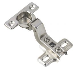 Мебельная петля для вкладных дверей в сборе с пластиной под шуруп Левша O26 Н=0 (2 шт.) У8-3669 