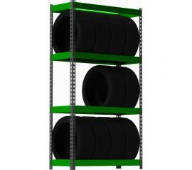 Стеллаж ООО Металекс серия TIRES 2000x1600x600 SMT201660 