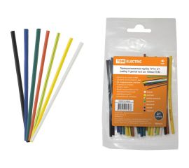 Термоусаживаемая трубка TDM ТУТнг 2/1 набор 7 цветов по 3 шт. 100мм SQ0518-0501 