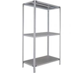 Стеллаж ООО ФУРАМА СТФ 1800x1000x800 мм, 3 полки, серый СТФЛ181080-3 