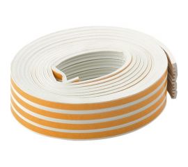 Самоклеящийся резиновый уплотнитель SDM тип E, 9х4 мм, белый, 150 м 00-00004747 