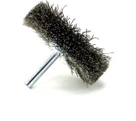 Щетка для дрели дисковая 60x18 мм, с хв-м 6 мм, гофрированная нержавеющая сталь 0.30 мм 13-183 EuroBrush EB-D60SS1 