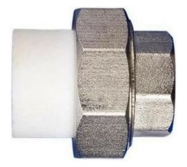Разъемная муфта PPRC MeerPlast Дн40х32 Ру25 белая внутренняя резьба D200-00504 