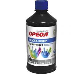 Тонирующая краска - колер ОРЕОЛ мокрый асфальт, 0.725 кг 5712 