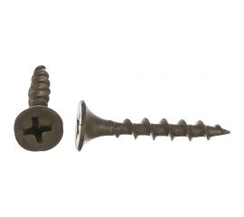 Саморез Качественный Крепеж 3,5х25 потай, крупная резьба, оксид 250 шт 0200359 КЧ 