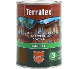 Деревозащитный декоративный состав ТЕРРАТЕКС палисандр, 0.75 кг, 1 л ЭК000136988 
