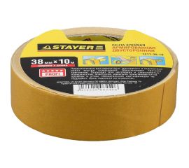 Двусторонняя клейкая лента STAYER "Profi" армированная тканью 38 мм х 10 м 1217-38-10 