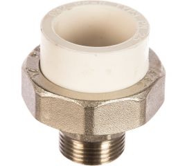 Комбинированная разъемная муфта (американка) PRO AQUA PP-R НР белая d-32 мм 3/4" PA21016b 