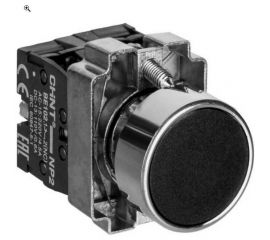 Кнопка управления CHINT NP2-BA25 без подсветки черн. 1НЗ +1НО IP40 574841 