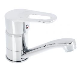 Смеситель для раковины СоюзКран низкий излив 15см, керам. картридж 40мм, хром SK02-I103 566-323 