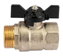 Шаровой кран LD Pride латунь никель Ду25 Ру40 ВР/НР 007-8007 