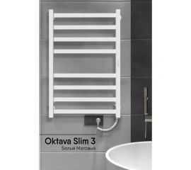 Полотенцесушитель INDIGO Oktava Slim 3 electro 80/50 таймер, скрытый монтаж, универсальное подключение R/L LСLOKS3E80-50WMRt 