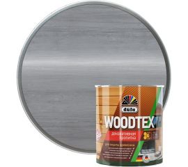 Декоративная пропитка для защиты древесины Dufa WOOD TEX серая, 0.9 л МП00-011149 