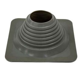 Кровельная прямая проходка Borge №4 (d=95-197, 275x275mm, RAL 7004 серый), силикон 01.235.03.03.01.000.7004 