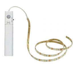 Подсветка для шкафов ГЕЛЕОС H1 на батарейки 4xAAA, теплый свет, лента 1м, LED-H1 