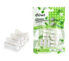 Пружинные монтажные клеммы duwi для осветительного оборудования СМК-823-3-10 2,5мм2, 5шт 26739 3 