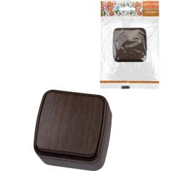 Выключатель TDM 1-кл. открытой установки IP20 10А, венге ""Дача"" Народная SQ1824-0041 