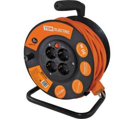 Силовой удлинитель TDM УКз16-004 4 места/30м, ПВС 3х1,5 SQ1301-0534 