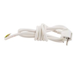 Сетевой шнур СПб УПП-5 с вилкой, ПВС, 3x1,5-81, белый, 2,0 м 99928433 