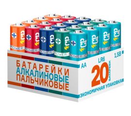 Алкалиновая батарейка CP LR 6, 20 штук MIX 5029125 