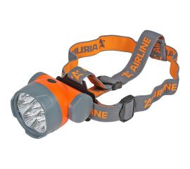 Налобный фонарь AIRLINE на батарейках LEDx7 большой AEBK003 