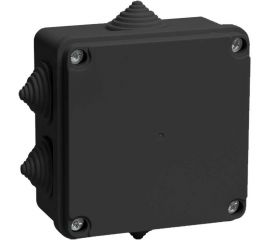 Распаячная коробка IEK км41234 100x100x50мм ip55 6 вв. черная UKO11-100-100-050-K02-55 