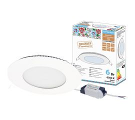 Светодиодный встраиваемый светильник TDM Даунлайт НАРОДНЫЙ СВО белый 6 Вт 6500К SQ0329-0245 